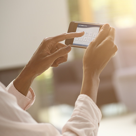 hands holding a smartphone