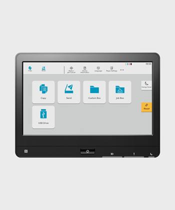 Interfaccia utente semplice,intuitiva ed efficente TASKalfa screen